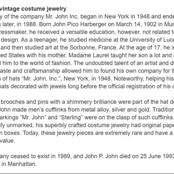 Mr. John Couturier Jewels Vintage Flower Brooch Green - Picture 9 of 9